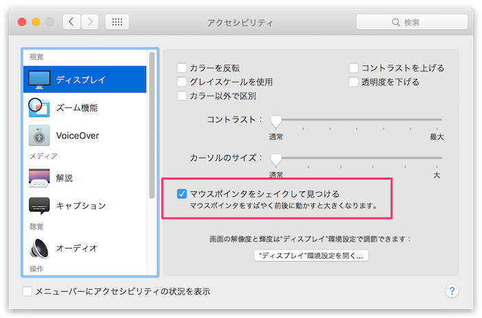 アクセシビリティ